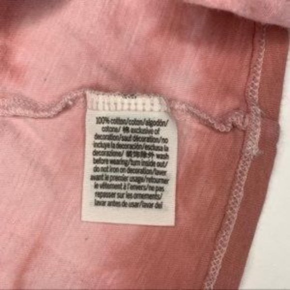 PINK Victoria Secret V-Neck Tie Dye T-Shirt - Picture 5 of 5